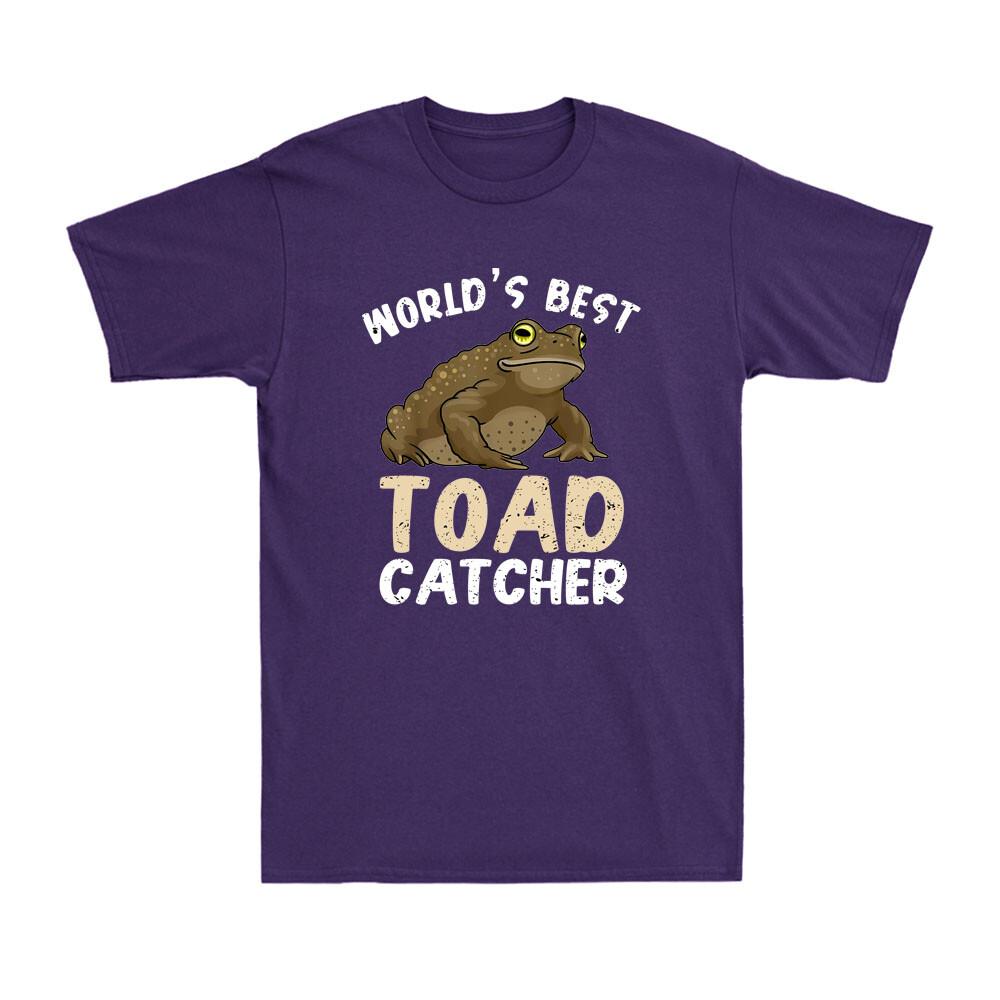 Worlds Best Toad Catcher Funny Toad Frog Amphibian Lovers Gift Unisexs TShirt