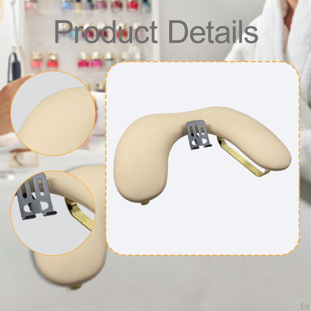 Nail Rest in Soft PU Leather with Mobile Phone Holder And Sturdy Structure.