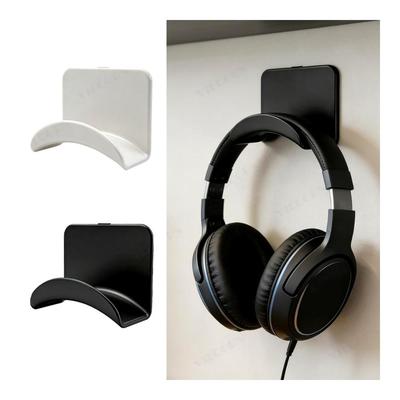 Wall Mounted Headphone Stand Under Desk Headset Holder Storage Bracket for Gaming Earphones