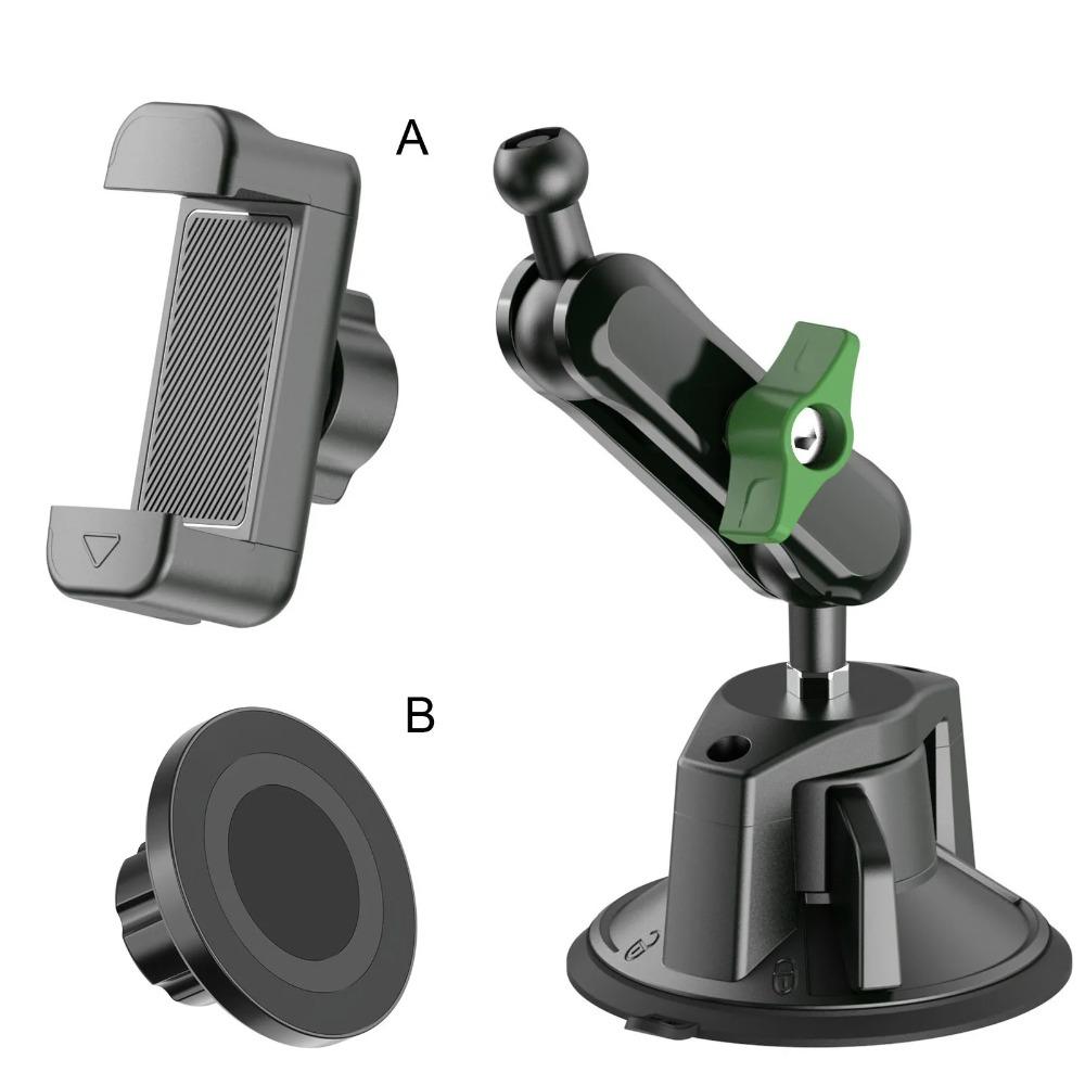 Universal Magnetic Phone Car Mount - Dashboard, Windshield & Window Adjustable Holder for All Smartphones