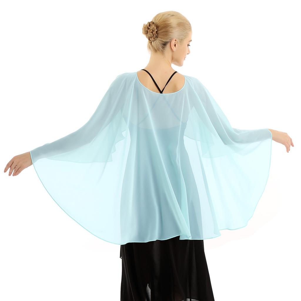 Weiches, leichtes Damen-Chiffon-Hochzeits-Umhang, langes Braut-Tuch und Umhänge