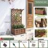 Shixun Carbonized Wood Garden Planter Box
