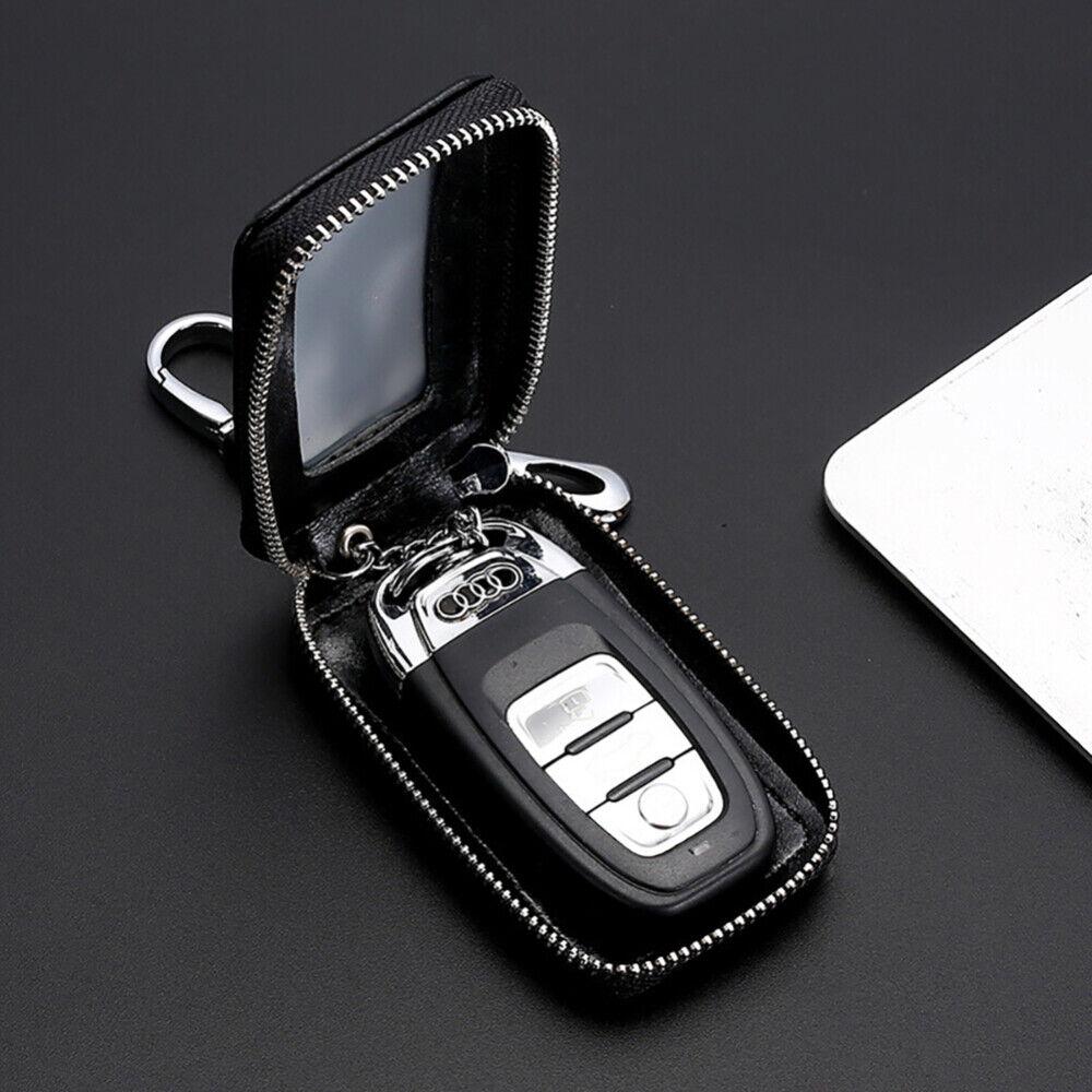 Herren Leder Auto Schlüssel Etui Damen Geldbörsen Schlüsselhalter Hausmeister Abdeckungen Reißverschluss Tasche Schlüsselanhänger Abdeckung für Schlüssel Organizer Kartenetui