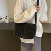 Korean Style Puffer Underarm Bag Square Cotton Padded Crossbody Bag Space Cotton Handbag  Women