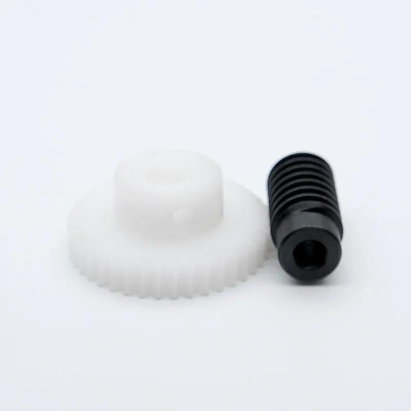 0.8M 1:1 Standard Precision Worm Gear Set POM 20/30/40/50 Teeth Turbine Quality Parts 5/6MM Reducer Lightweight Low Noise