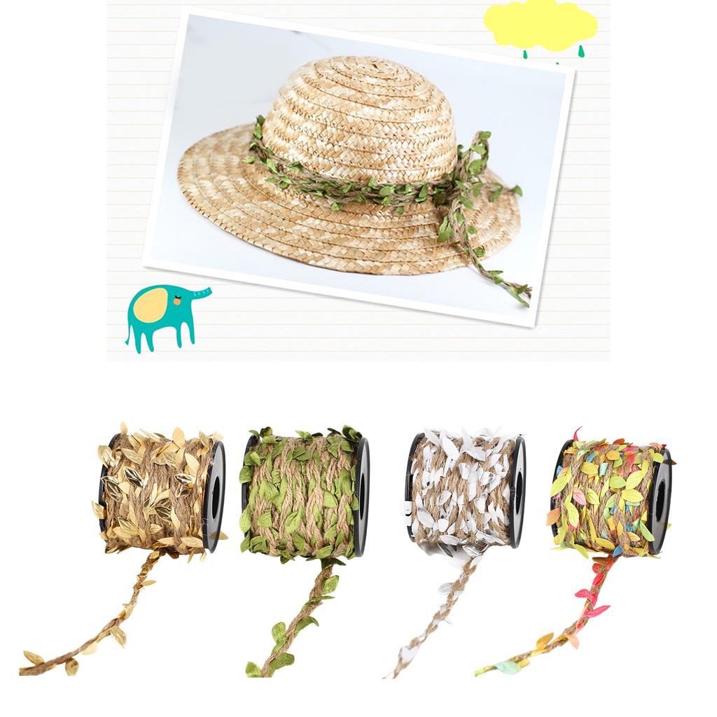 Naturkordel 32,8 Fuß Künstliche Weinblatt-Seil Jute-Schnur Seil zum Aufhängen Verpacken Hochzeitsdekoration Gartenarbeit