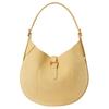 Polo Ralph Lauren Polo ID Brand Logo Cowhide Leather Shoulder Bag Small Women Shoulder Bag Lemon-Yellow WAPOBAG02V20223
