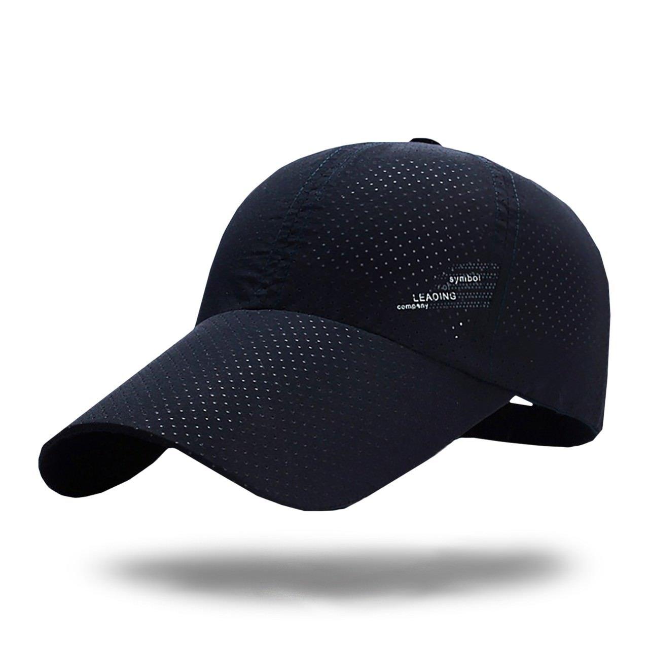 

WHITE FANG Hat Mesh Cap Long Brim Wide Brim Golf Running Men Women CA009 (03 Navy)