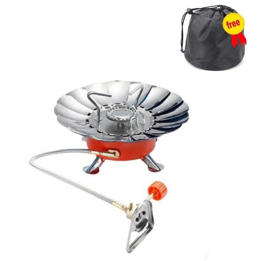 

Высокомощная кассетная плита Lotus Компактная газовая плита для фондю Складная газовая горелка Для барбекю на открытом воздухе красный