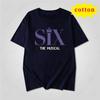 Musical Six Minimalist Printed Tshirt For Both Unisex And Unisex Round Neck Pure Cotton Short Sleeved Top