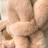 Plush Small Scarf Female Autumn and Winter Japanese Retro Wild Double-sided Plush Neck Collar