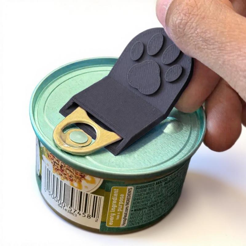 Pet Food Can Opener For Women Nail Art Enthusiasts Non-Slip Reusable Easy Can Opener Beer Opener Lid Remover Kitchen Supplies