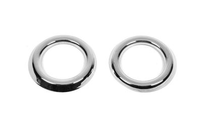 Overlays for Fog Lights 2014-2018 (2 Pcs, Stainless Steel) OmsaLine - Italian Stainless Steel for Ford Transit 2014-