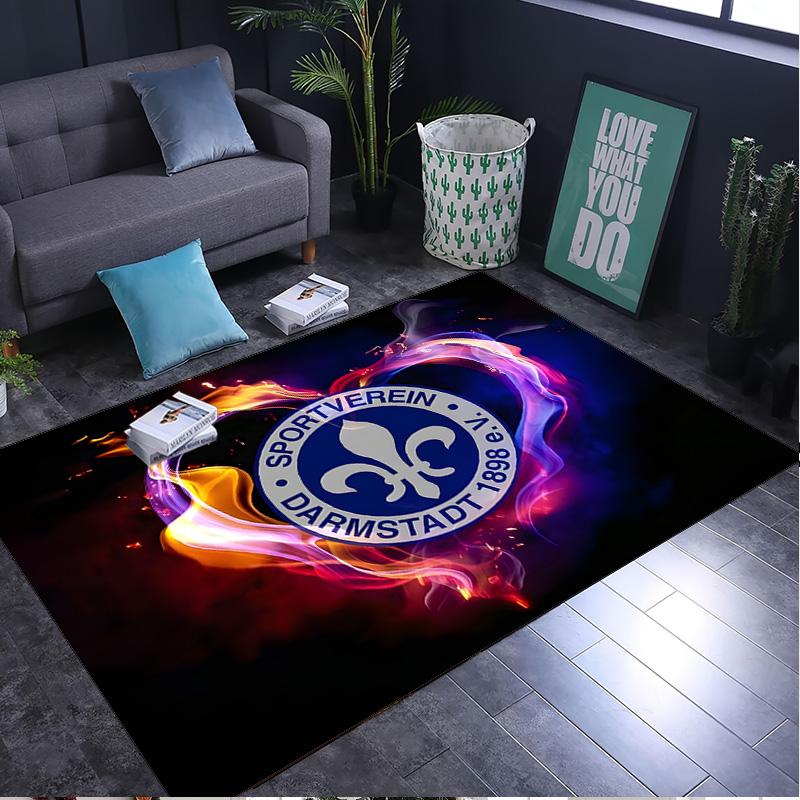 1PC Rug Sport Darmstadt Carpet, Chair Rug,Area Rug for Office Bedroom Living Rooms Bedroom, Doormat Decor Christmas Fan Gifts