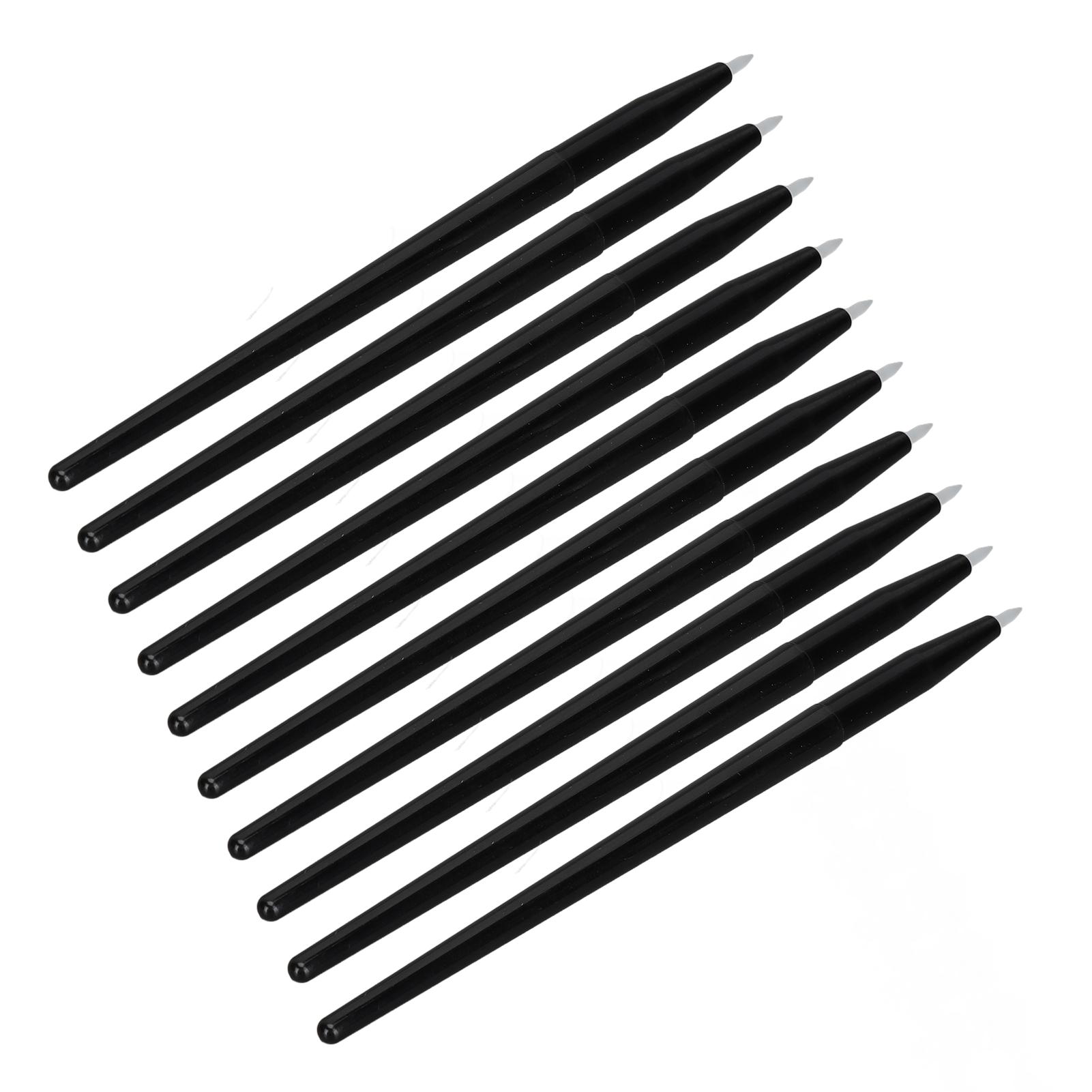 

10 шт. Мягкая, легко очищаемая силиконовая кисть для подводки глаз, портативная кисть для теней для век и бровей