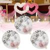 10Pcs Latex Transparent Balloon with Nnumber 50 Pattern for Birthday Party Wedding Anniversary Decor