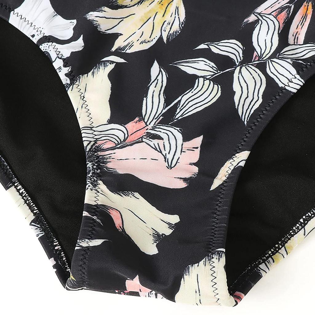 Women's Striped Printing Padded Push Up 2 Piece Bikini Sets Swimsuits Beachweart