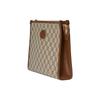 Gucci Presbyopic all-over zipper closure, canvas and leather piping, clutch cosmetic bag, regular men's ebony color