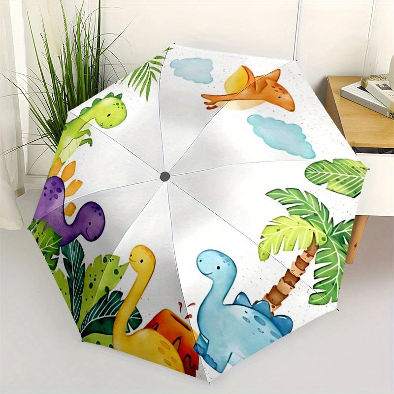 1pc Dinosaur Automatic Open/Close Umbrella, Ideal Fan Gift for Birthday, Christmas, Outdoor Essentials, Trendy Fashion y250828007