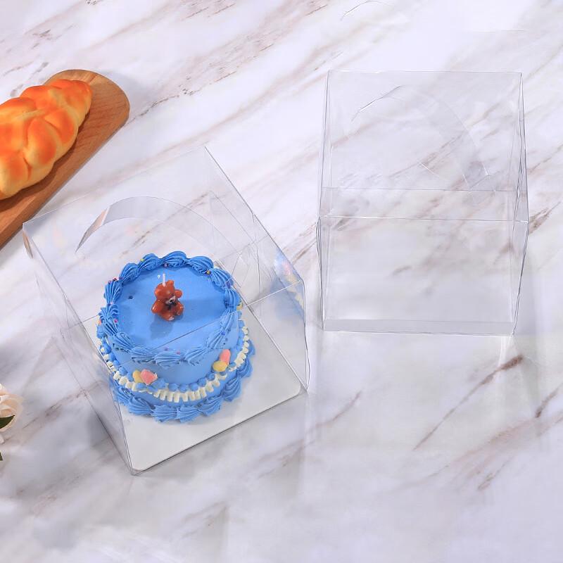 Chang Baosen 4-inch Transparent Heightened Cake Box