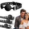 Weicher Sicherheits-Silikon-Sklavenball-Knebel Erotisches Sexspielzeug Offener Mund-Knebelball BDSM-Fessel für Frau Paare Erwachsenen-Sexspiele