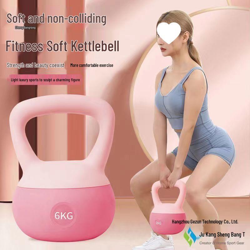 Soft Professional Kettlebell for Home Fitness, Squats, Shape Peach Buttocks, Unisex Dumbbell, Cast Iron