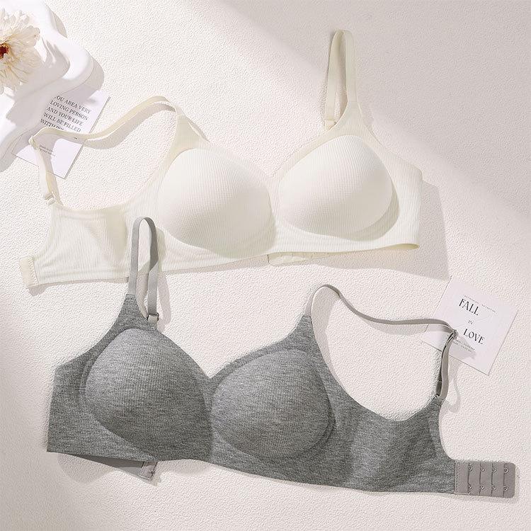 Expanded jelly soft support non-marking abrasive gathering pull anti-sagging breast bra