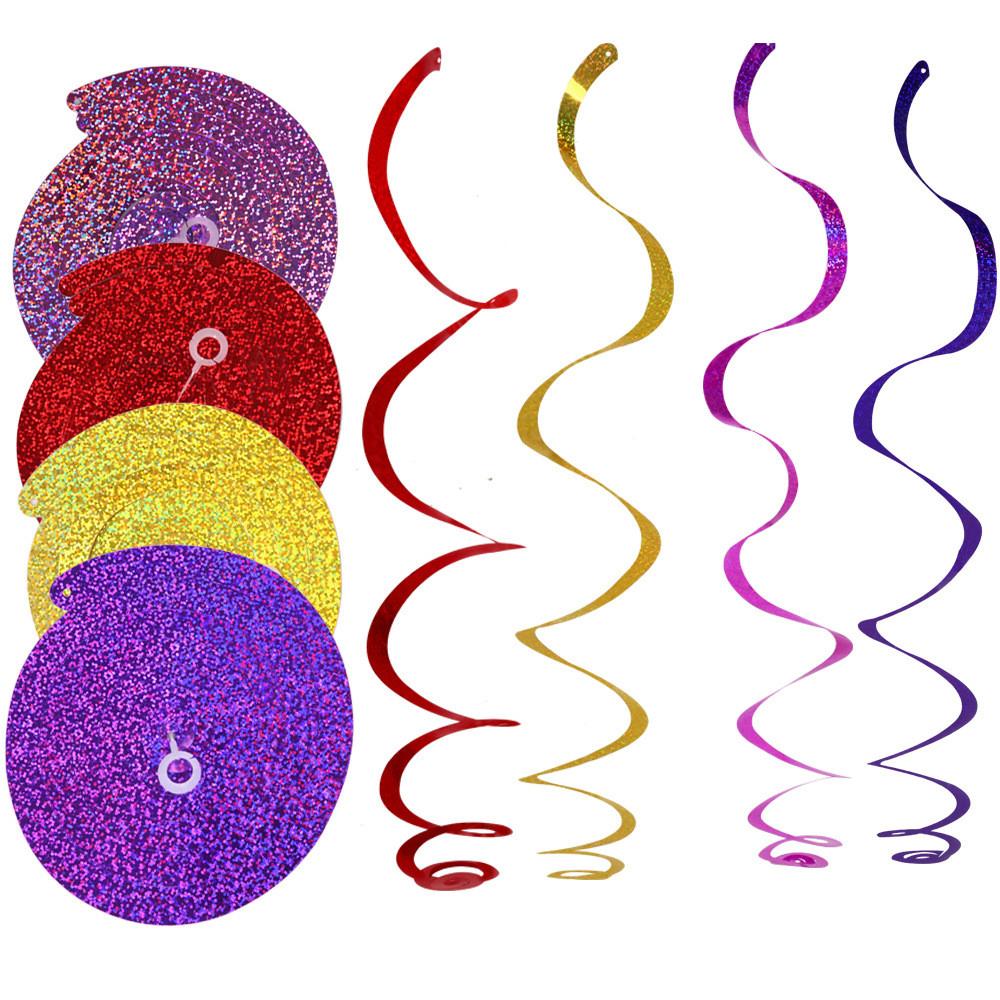 Birthday Adorable Kids Party Hanging Swirl Decor Featuring Fun Cartoon Animals