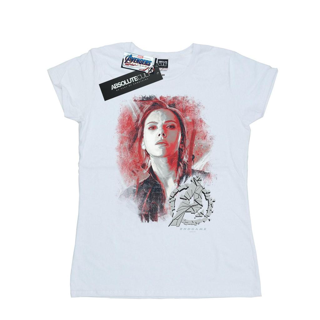 Marvel Tricou Avengers Endgame Black Widow din bumbac periat pentru femei/damă