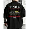 Pánské tričko Boyzone Two for The Road Koncertní turné 2026 - Merch Dárek vhodný pro hudební fanoušky, Potisk na zádech s daty turné a speciálními hosty, Volný střih