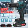 3 IN 1 Mini Electric Screwdriver Brushless Cordless Impact Drill 25+3 Torque Wireless Power Driver With 1/2pcs Li-Ion Battery