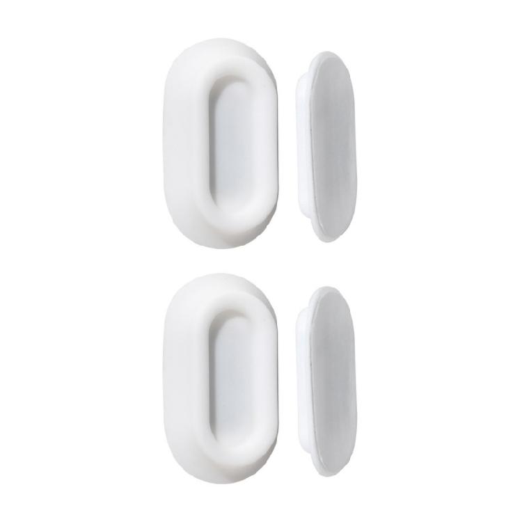 1Pair Silicone Magnetic Remote Control Holder Wall Mount for TV and Electronic Device Management