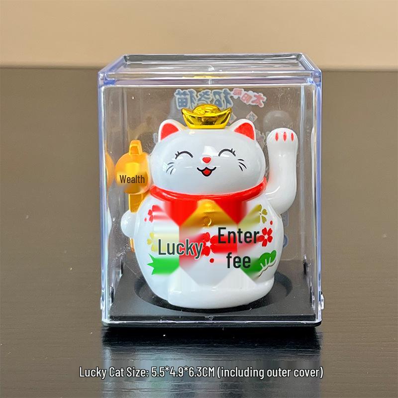 

Мини Манэки-нэко на солнечной батарее: Милое настольное украшение и подарок на новоселье