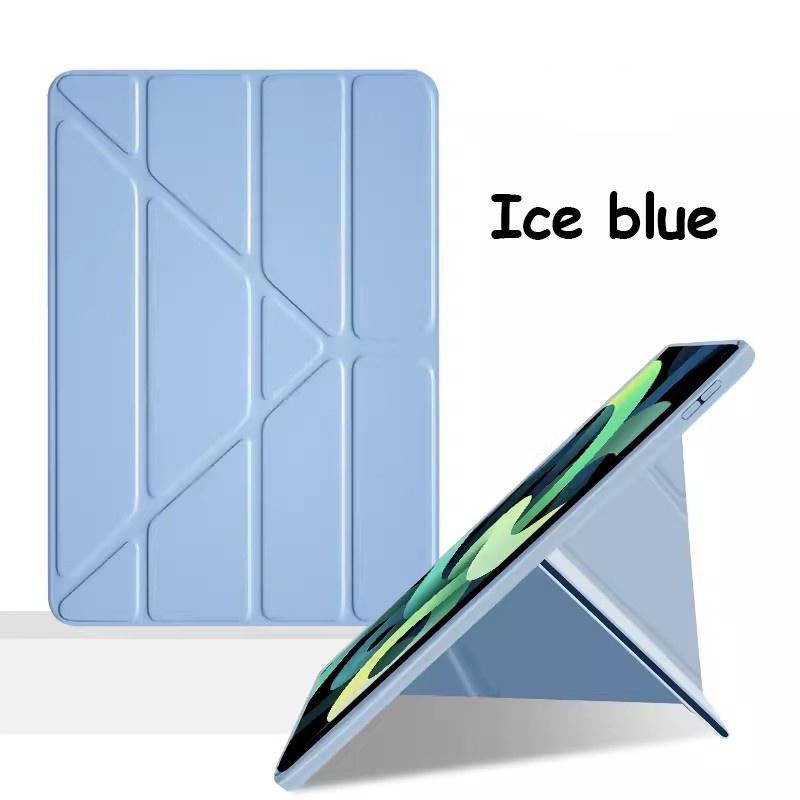 Y-Fold Leather Flip Case for IPad Mini 6 7 A17 Pro 11 M4 IPad A16 Air 11 M2 M3 for Air 2 3 4 5 6 7 8 9 10 11 Th Gen Tablet Case