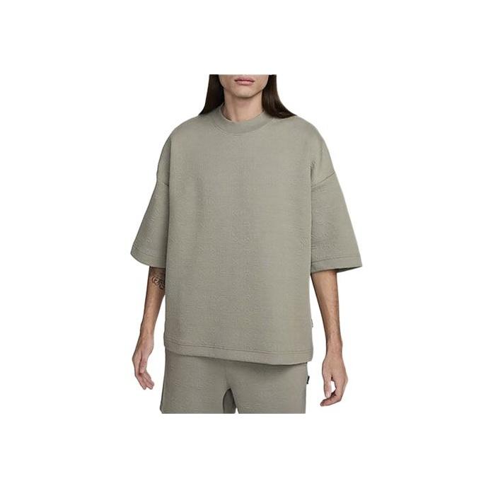 Nike Round Neck Casual Comfortable Short Sleeve T-Shirt Men Tops Gray FN2164-053
