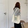 1101 Winter Plush Embroidered Vest Bag Large Capacity Shoulder Bag Simple and Cute Red Panda Hand Bag