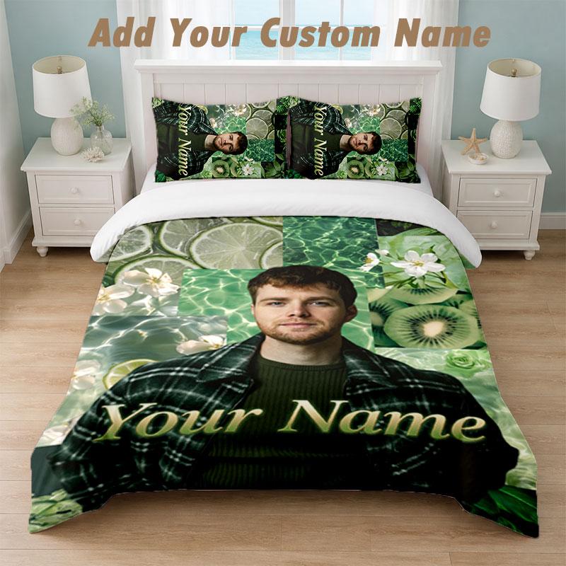 Bedding Set 1 Duvet Cover 2 Pillowcases Alex Warren Print Soft Bed Linen Bedroom Decor