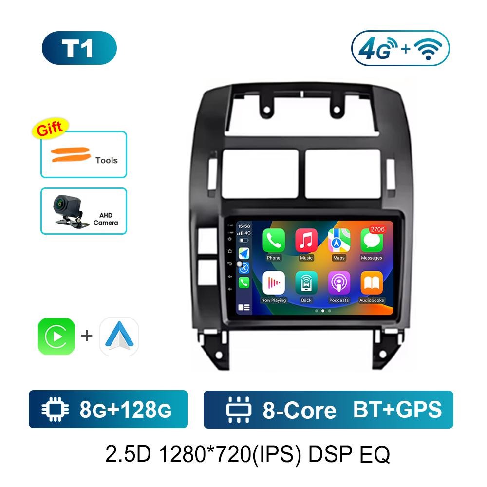 Android OS for Volkswagen VW Polo MK4 6Q 9N 9N3 2004 - 2009 GPS Navi Car Radio Video Multimedia Player WiFi Carplay Auto Tools