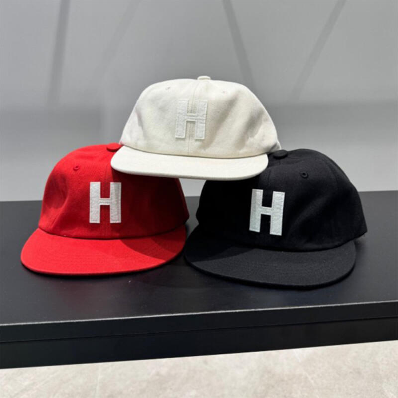 Women s Alphabet Red Ball Cap Men s Hat C8378_Black