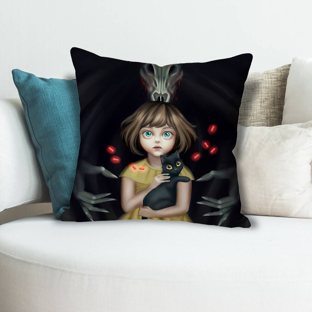 Game FFran Bow Anime Celebrity Merchandise AllMatch Printed Pillow Case Sofa Car Office Room Decoration Protector