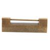 Brass Antique Padlock Spacing 5.9cm Exquisite Rustproof Chinese Old   Fish Horizontal Padlock for Jewelry Boxes