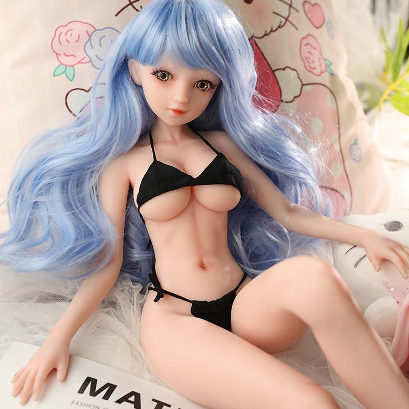 62cm Men's Sex Doll Mini Girlfriend BJD Doll 100% Silicone Masturbation Cup Vagina Sex Erotic Adult Sex Toy
