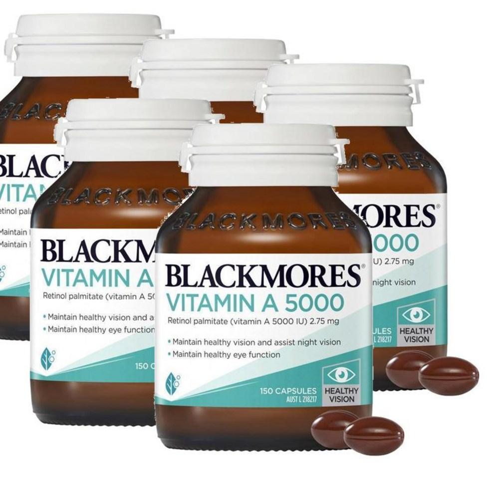 Blackmores Vitamin Retinol Palmitate Blackmores Vitamin A 5000 IU Eye Care A 150 Capsules 5 Pcs