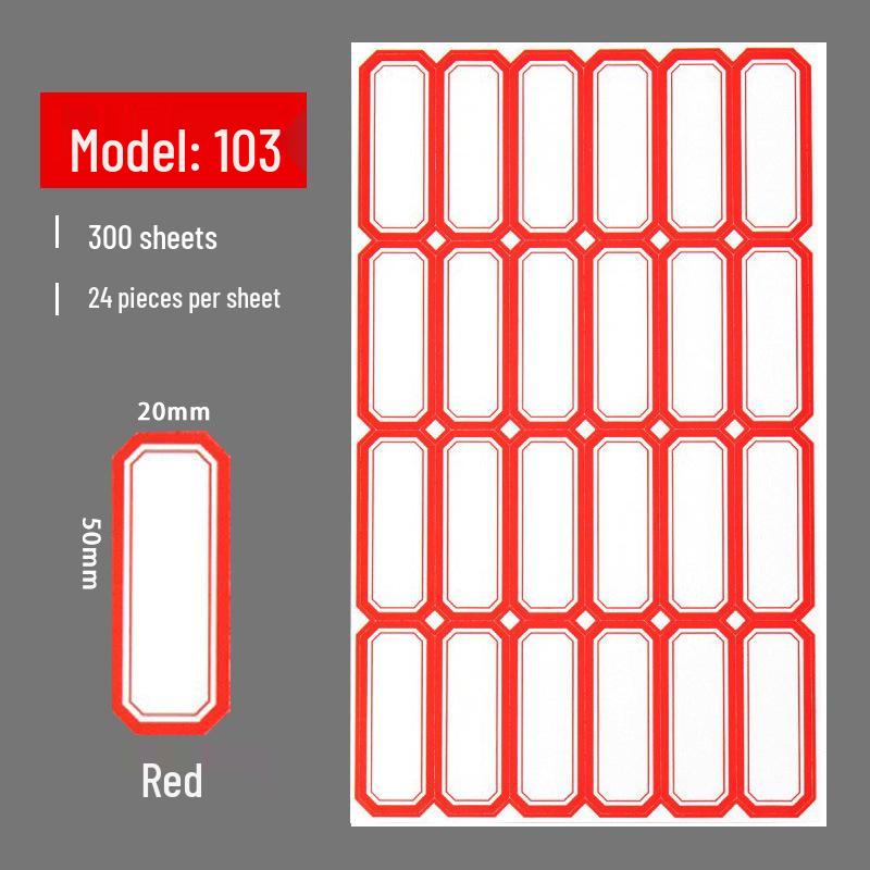 Self-Adhesive Label & Name Stickers for School & Warehouse Classification