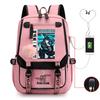 Ghost extermination surrounding animation schoolbag large capacity with usb academy wind junior high school student casual backpack