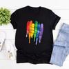 LGBT T-Shirt Gay Pride T-Shirt Regenbogen Schwule Lesben T-Shirts Love Wins T-Shirt Damen Kurzarm T-Shirt Streetwear Tops LGBT Geschenk