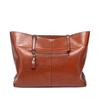 New PU Women's Bag Fashion Waxed Cowhide Large Bag Handbag Shoulder Bag