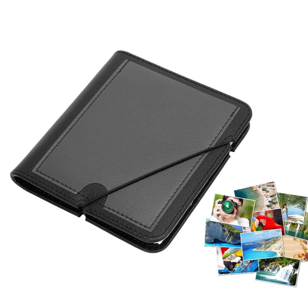 28 Pockets Photo Album Book for   W210 W300 W400 PVC Leather Portable   Camera Photo Album with Strap for Small Pictures