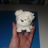 Wind-Blown Dog Figurine Puppy Ornament Realistic Fluffy Adorable Dog Simulated Dog Decoration For Home/Office/Car/Desk