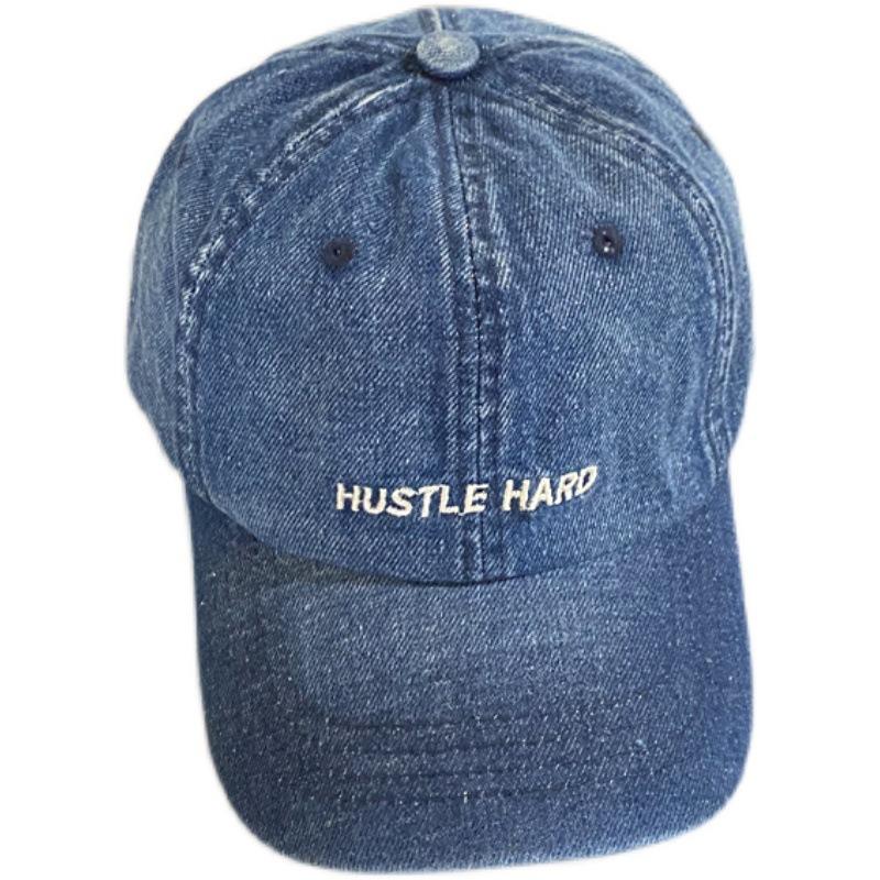 Denim Series, Retro and Old Baseball Cap for Women, Summer Versatile Casual Sunshade Cap for Men